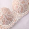 French Sexy Lace Underwear Women's Soft Steel Ring Removable Shoulder Strap Upper Thin Lower Thick Gathering Upper Support Bra Cover