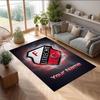 FC Utrecht  Printed Crystal Velvet Rug Non‑Slip Crystal Velvet Carpet For Sofa Bedroom Indoor Home Decoration