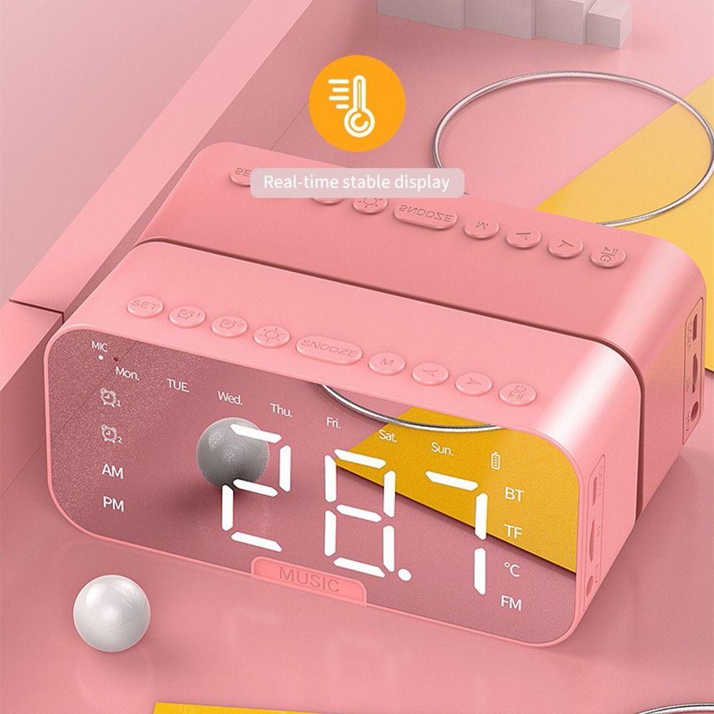 Reminder FM Radio Alarm Clock LED Digital Display Electronic Alarm Clock Room Decor
