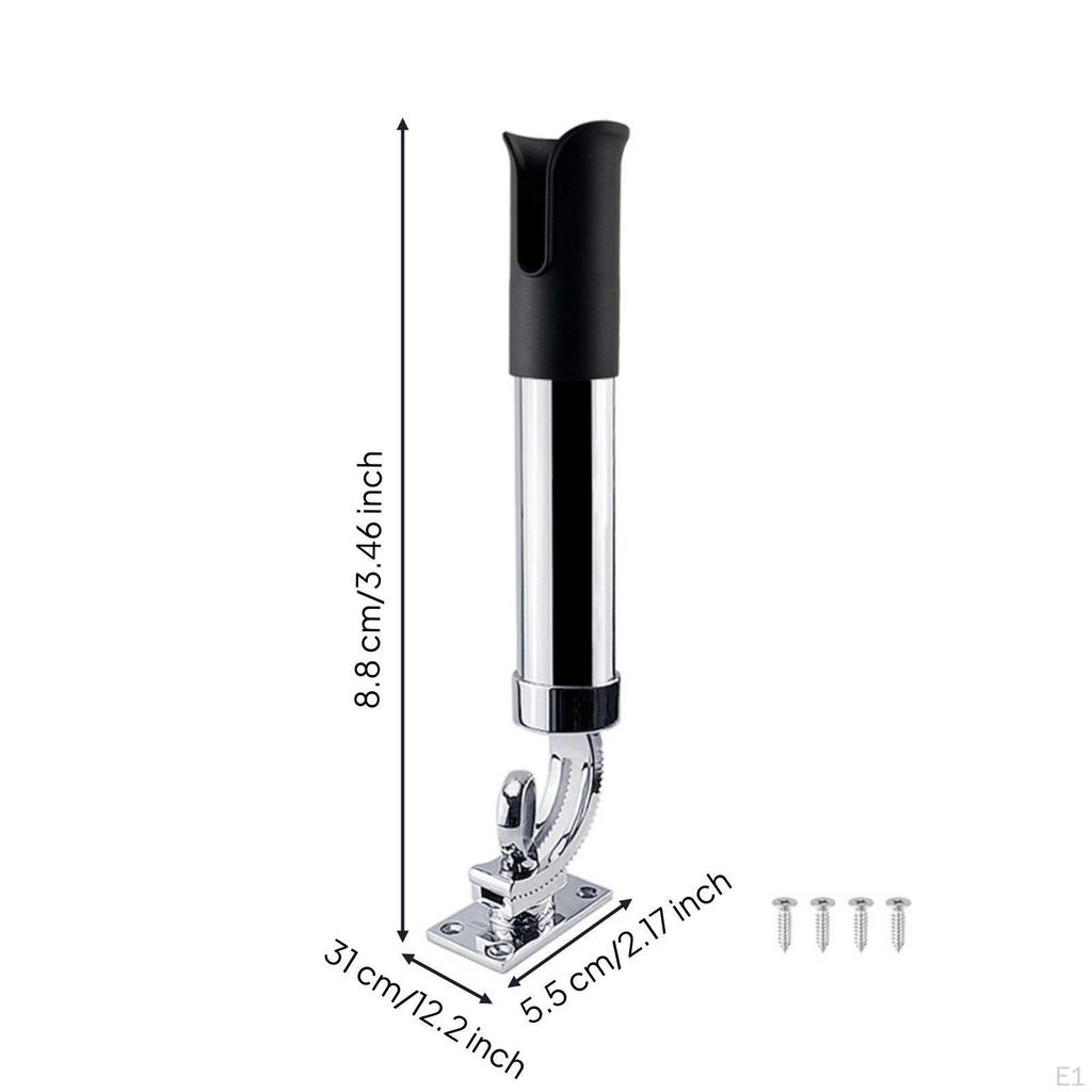 316 Stainless Steel Rod Holder Adjustable Fishing Heavy Duty Marine Gear for Fishermen,