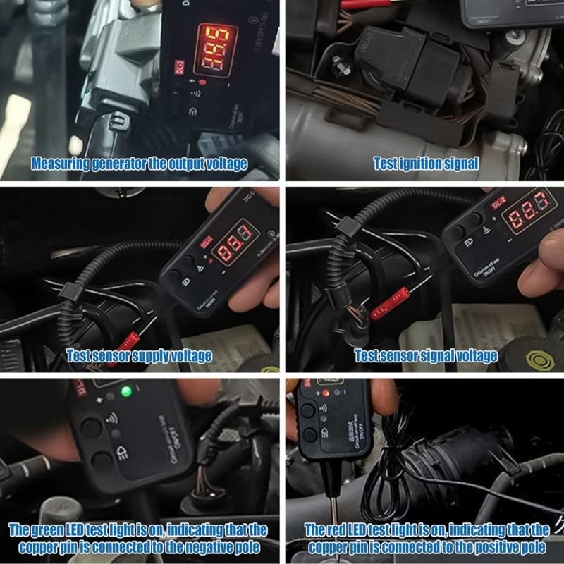 Auto-Stromkreisprüfer DC0-36V Fahrzeug-Pulssensor-Signal LED-Licht Prüfstift Sonde Auto-Spannungsmesser Elektrisches Werkzeug