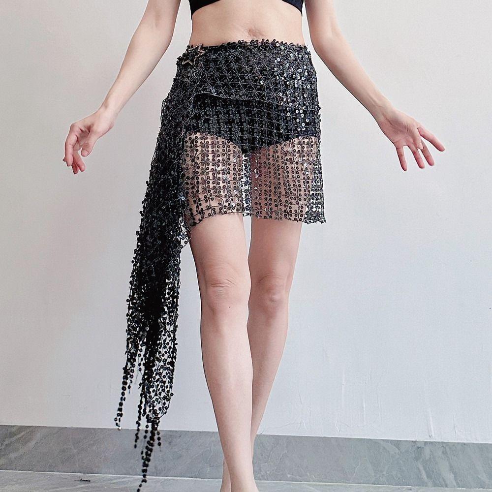 Tassel Belly Dancing Scarf Hollow Out Belly Dance Costumes Practice Belly Dance Belt  Indian Dance
