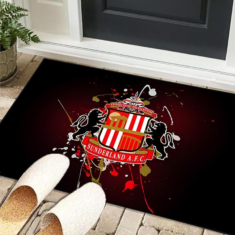 1PC rug Sunderland football Carpet, Chair Rug,Area Rug for Office Bedroom living rooms bedroom, Doormat decor Christmas fan gifts