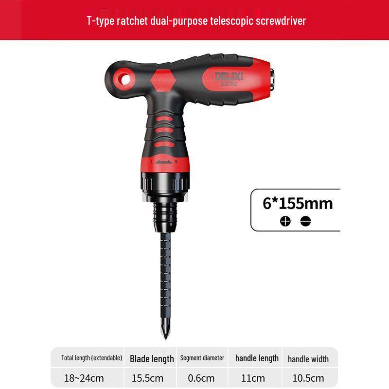 Delixi Ratchet Multifunctional Screwdriver Tool Set
