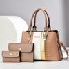 New Fashiable and Versatile Large Capacity Mother Bag for Women One Shoulder Crossbody Bag 3-piece Set Hand Bag Ladies