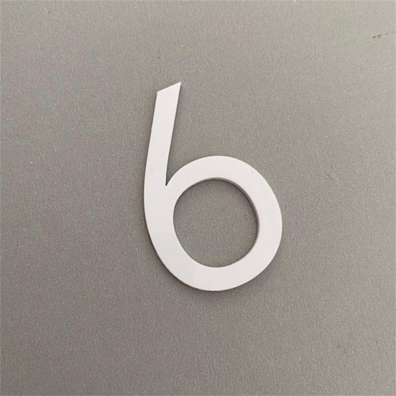 3D Self-adhesive Waterproof Plating House Number 0 To 9 Modern Gold Digits House Number Door Plate Address Outdoor Door Number