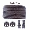 1Pair/3Pair Round Tennis Lazy Laces Without Ties Unisex Elastic Shoelaces Sneakers No Tie Shoe Laces Adult Kids Shoe Accessories