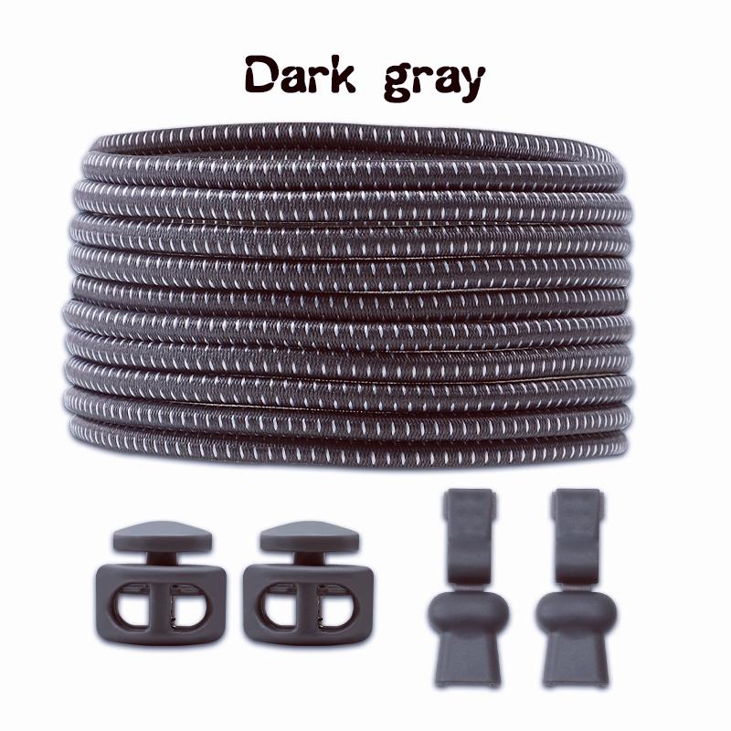 1Pair/3Pair Round Tennis Lazy Laces Without Ties Unisex Elastic Shoelaces Sneakers No Tie Shoe Laces Adult Kids Shoe Accessories