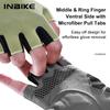 INBIKE Neue Fahrradhandschuhe Reflektierende Streifen Atmungsaktives Netz MTB Rennrad Handschuhe Gepolsterte Handfläche zum Radfahren Stoßdämpfung