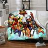 Street Game Characters Flannel Blanket, Soft Polyester, Modern Design, All-Season for Camping, Travel, Gifts for Holidays or Birthdays