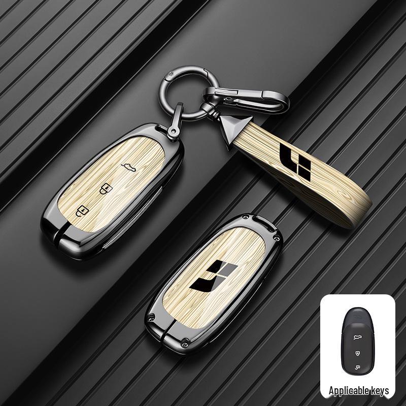 Premium Metal Shell Key Case for Ideal L9/L8/L7MAX - Car-Specific Protection with Buckle