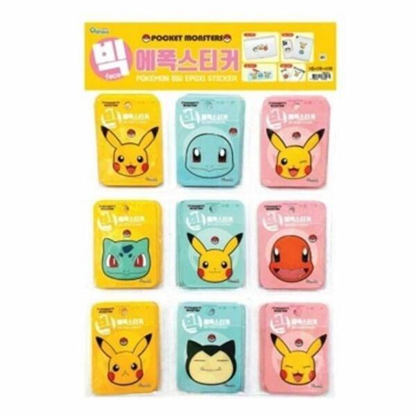 

Наклейка Pokemon Big Face Epoch, 1-е издание (45 листов), Популярные корейские игрушки для малышей