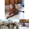 Vivid Lion Plush Soft Cuddly Huge Stuffed Animal Delightful Jungle Doll For Kids