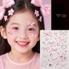 Blue Star Diamond Face Stickers: Adhesive Rhinestone Designs for Tear Eye Makeup, Perfect for Music Festivals.