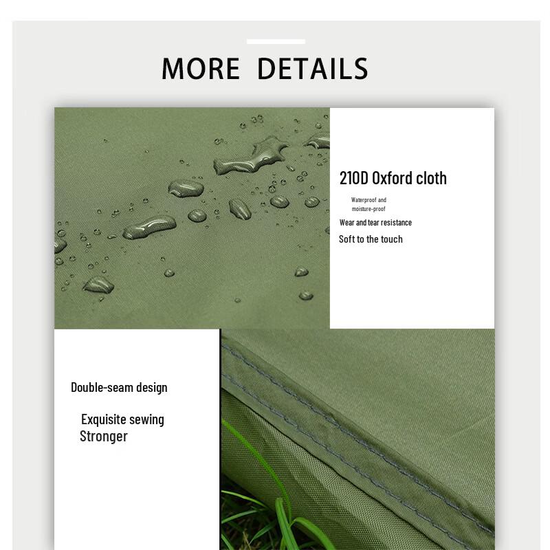 ZISIZ Outdoor Oxford-Stoff Campingmatte & Badewanne