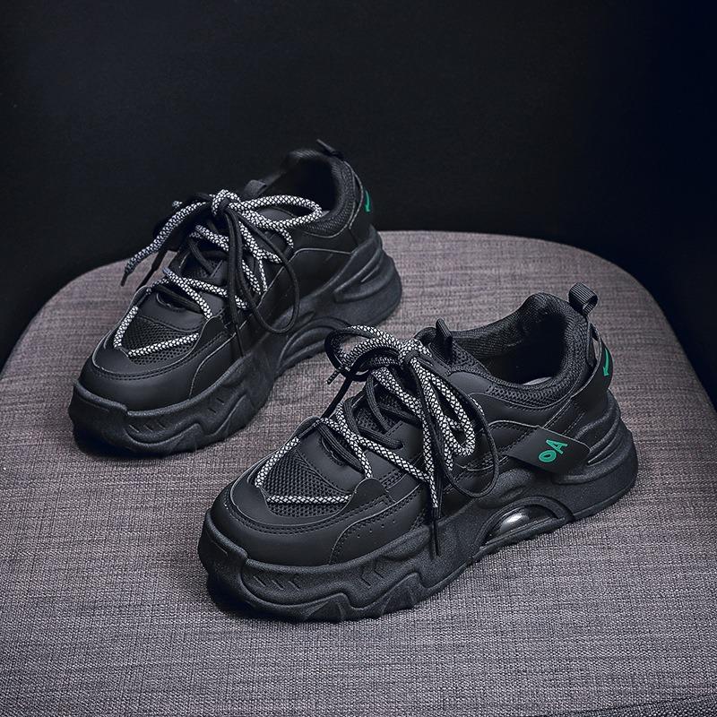 

Spring new dad shoes female student sneakers running casual thick sole height increase FB6601 40
