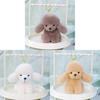 Plush Poodle Dog Toy Gift For Girls With Keychain And Bag Decor