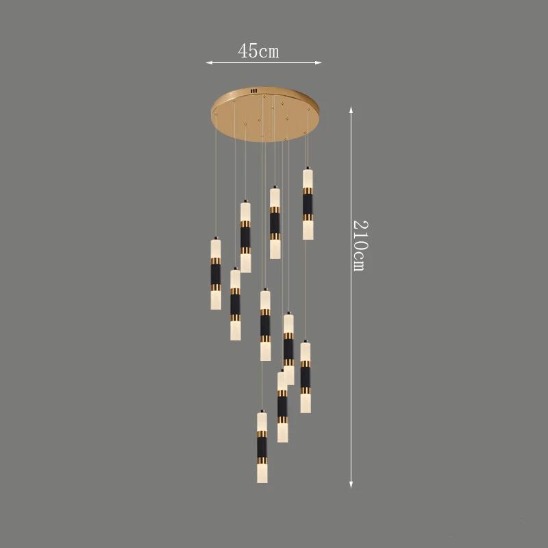 Nordic Home Staircase Pendant Lamp Modern Luxury Decoration Restaurant LED Pendant Lamp Living Room Indoor Lighting Fixtures