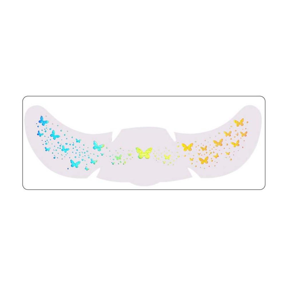 DIY Face Temporary Tattoo Fish Scale Moon Star Face Tattoo Sticker  Women