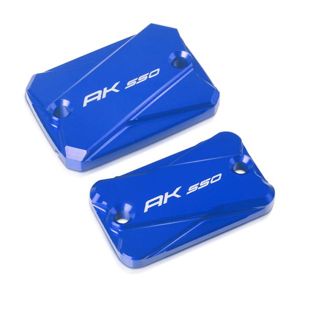 AK550 Motorcycle Accessories CNC Aluminum Front Rear Brake Fluid Reservoir Cap Cover For KYMCO Ak550 2017