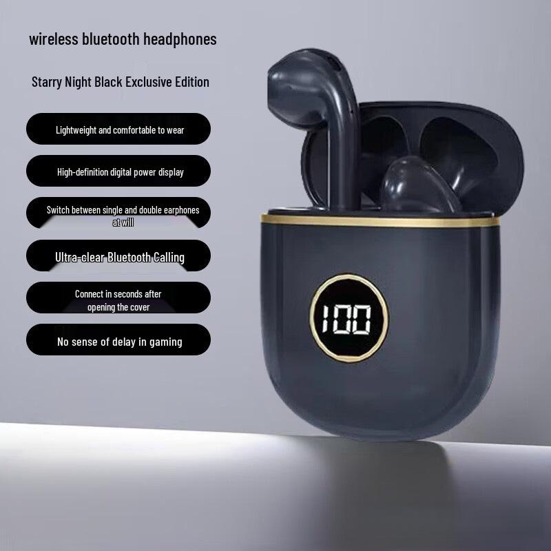 X88 Bluetooth Earbuds | Semi-in-ear | Noise Cancelling | Gaming | Low Latency | Digital Display | High Sound Quality | Comfortable for Long Wear.