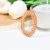 12Pcs Reusable Table Napkin Buckle Rustic Napkin Holder Practical Bohemian Rattan Napkin Ring  Hotel