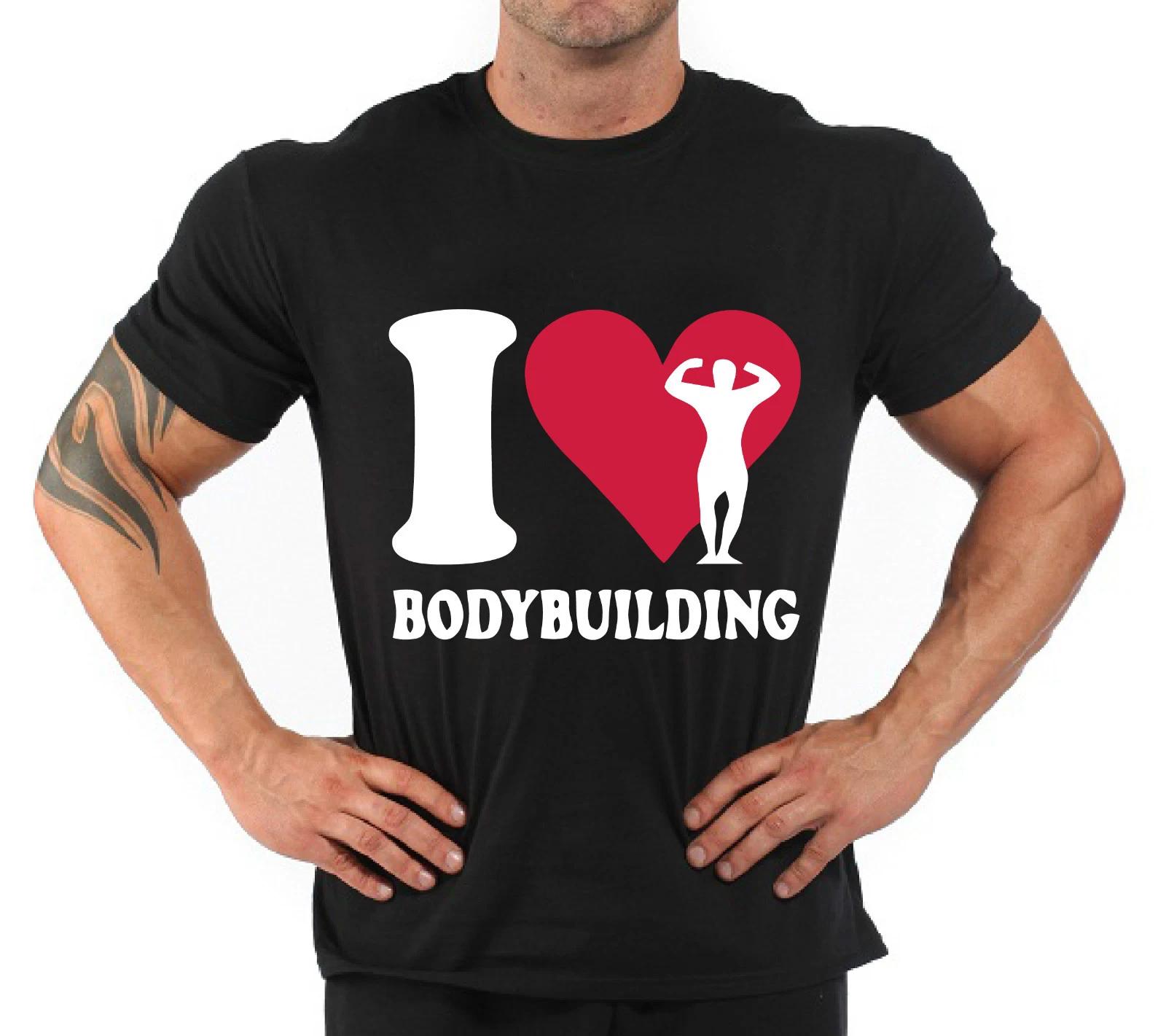 Bodybuilding Fitness Gym T-Shirt  I love bodybuilding... 3XL