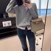 Retro Style Color-Block Two-Piece Wool Sweater - Soft, Skin-Friendly, Slimming Knit Cardigan for Women
