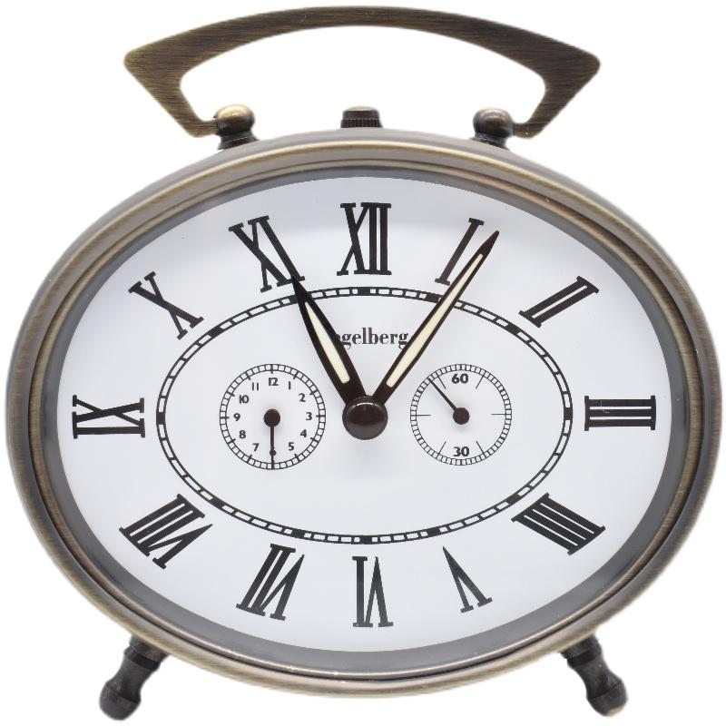 

Retro Metal Alarm Clock Mechanical Clockwork Creative Bedroom Desk Clock Vintage Large Volume Bedside Alarm Clocks Table Gift