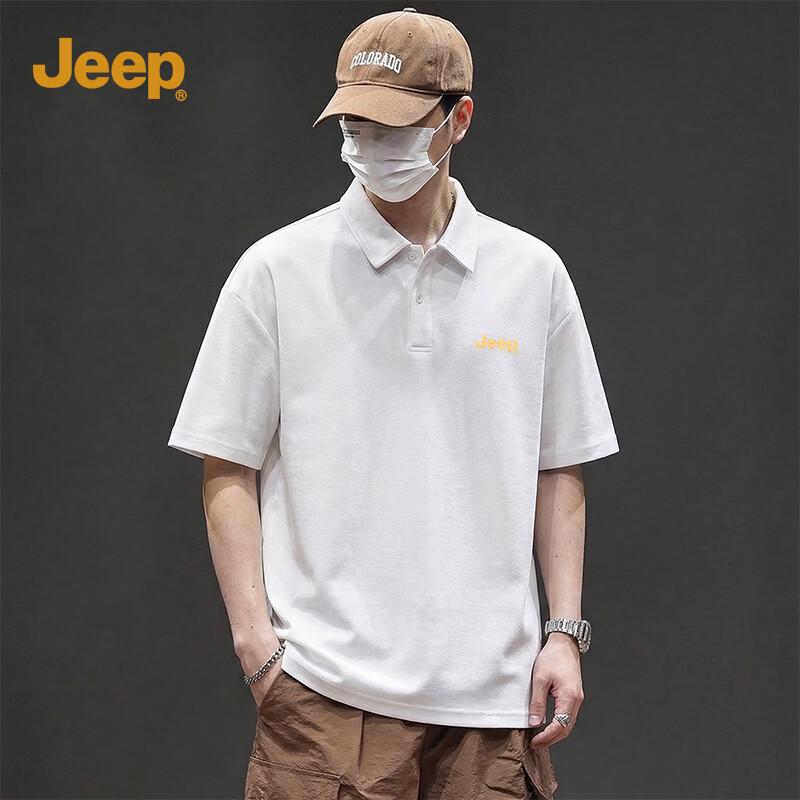 Jeep Cotton Blend Loose Polo Shirt XXL