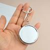 Portable Metal Tablet Box Round Leak-Proof Pill Organizer Compact Earrings Case Travel