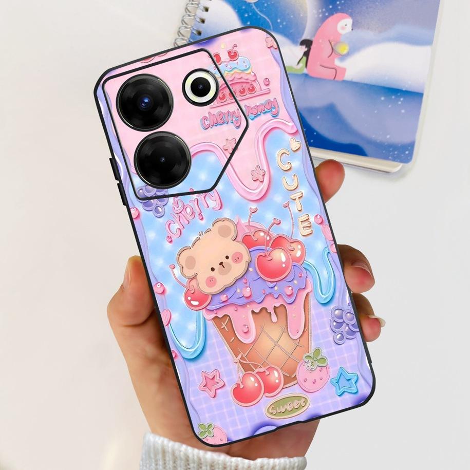 For Tecno Camon 20 Pro 5G Case Marble Cover For Tecno Camon 20 Bumper Soft Silicone Phone Cases For Camon20 Pro CK8n CK7n Fundas