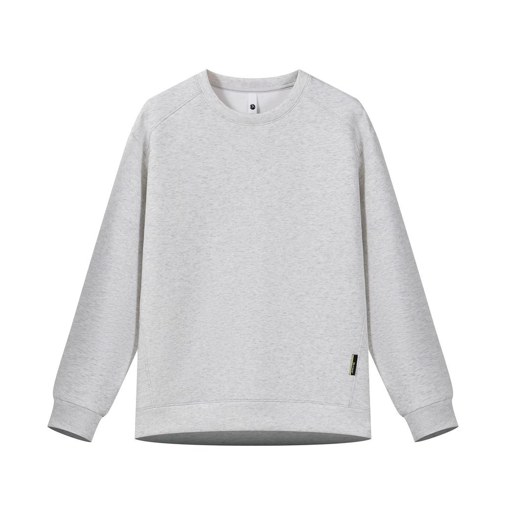 Men's Raglan Hoodie: Casual Round Neck, Long Sleeve, Plus Velvet, Thickened Base Layer for Spring, Autumn, and Winter.