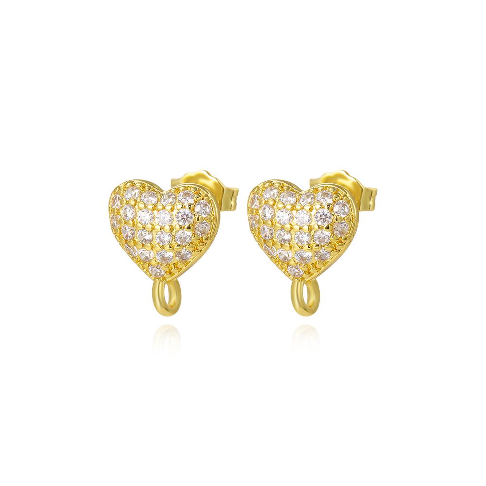Versatile European & American Heart Pearl Y & U-Shaped Copper Earrings & Ear Cuffs