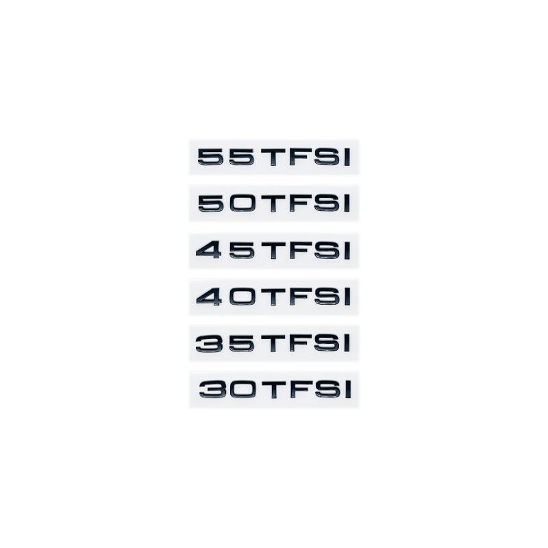 Glanzend Zwart ABS Cijfers Letters Q2 Q3 Q4 Q5 Q6 Q7 Q8 TDI TFSI 2.0T Embleem Voor Audi Q-serie Auto Spatbord Kofferbak Achter Logo Sticker