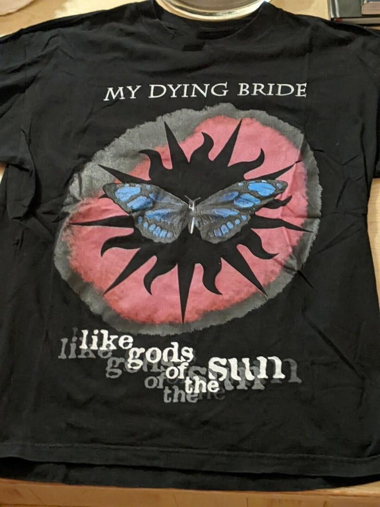 1996 ВИНТАЖ MY DYING BRIDE Like Gods of The sun Футболка Черная Унисекс S-5XL ND846 Унисекс Футболка M