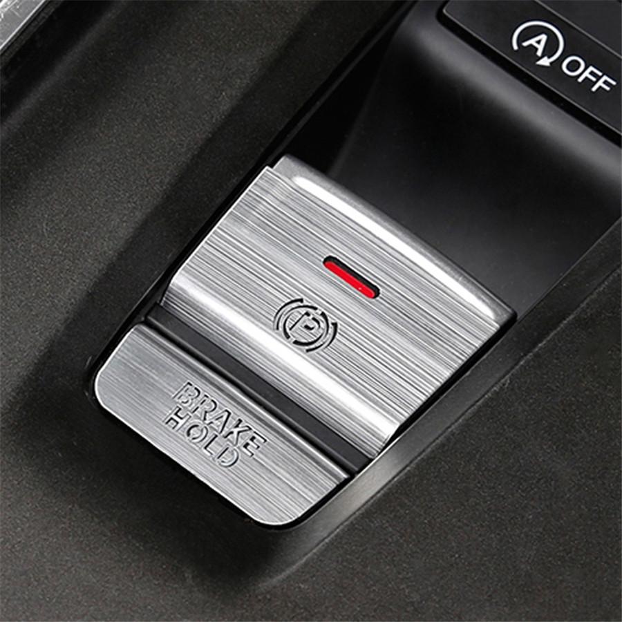 2Pcs Aluminum P Gear BRAKE HOLD Button Cover Trim For Honda Accord 2018-2019 Red