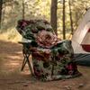 Roses Garden Print Flannel Blanket, Soft Warm Lightweight Throw Blanket for living Room,Sofa Bed Camping office