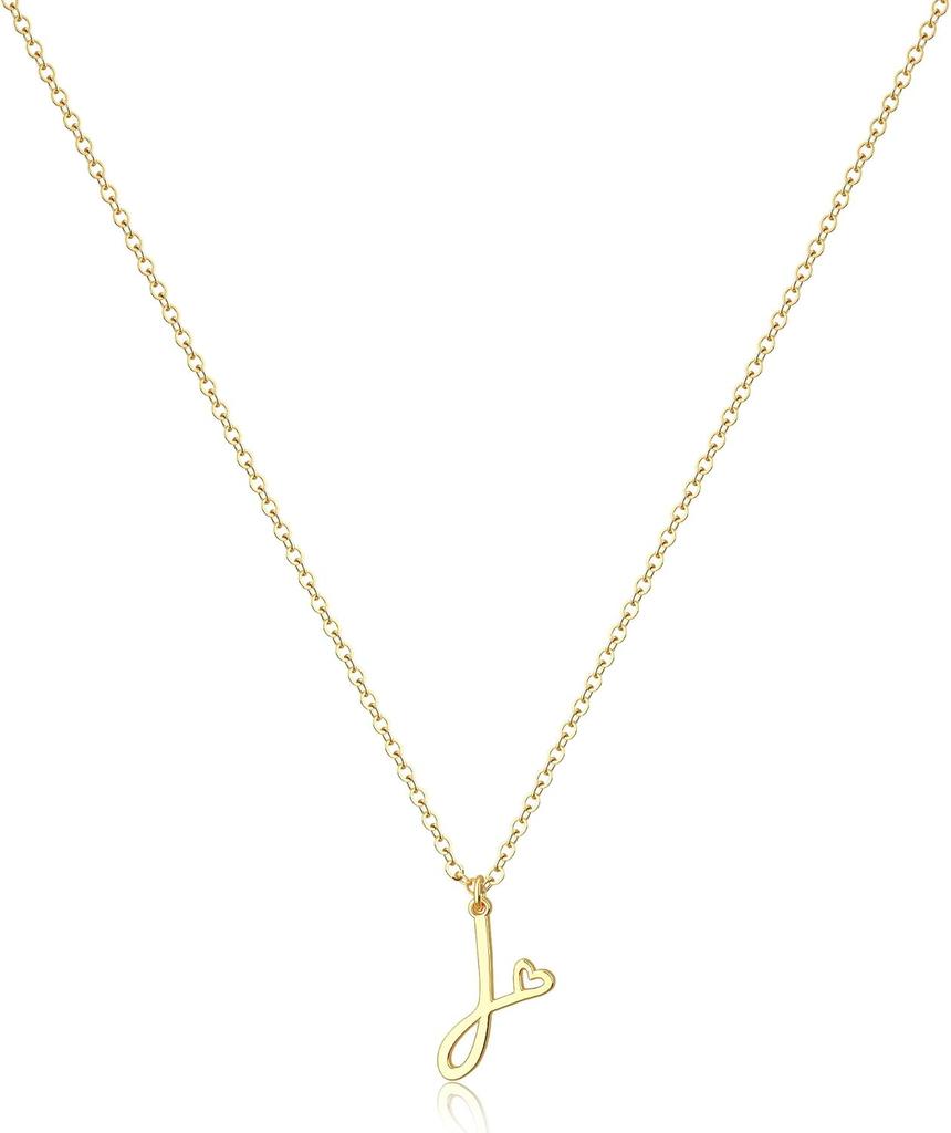 Tewiky raidės karoliai moterims - 14k paauksuoti subtilūs raidžių karoliai madingi mieli individualūs monogramos