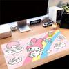 My Melody, Rainbow Themed XXL Mouse Pad - Non-slip Rubber Desk Mat for Gaming and Office Use, Multi-Function Keyboard  0826068a