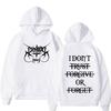 Rapper Destroy Lonely Hoodies I Dont Trust Forgive or Forget Text Letters Graphic Printing Autumn Winter Fleece Sweatshirts