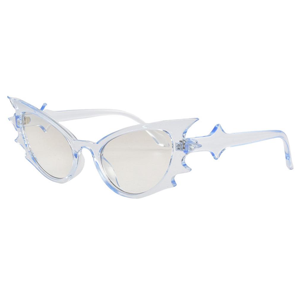 New Retro Personalized Gradient Bat Cat Eye Full Frame Women Sunglasses For Hip Hop Party Dance Men Halloween Sun Glasses Uv400