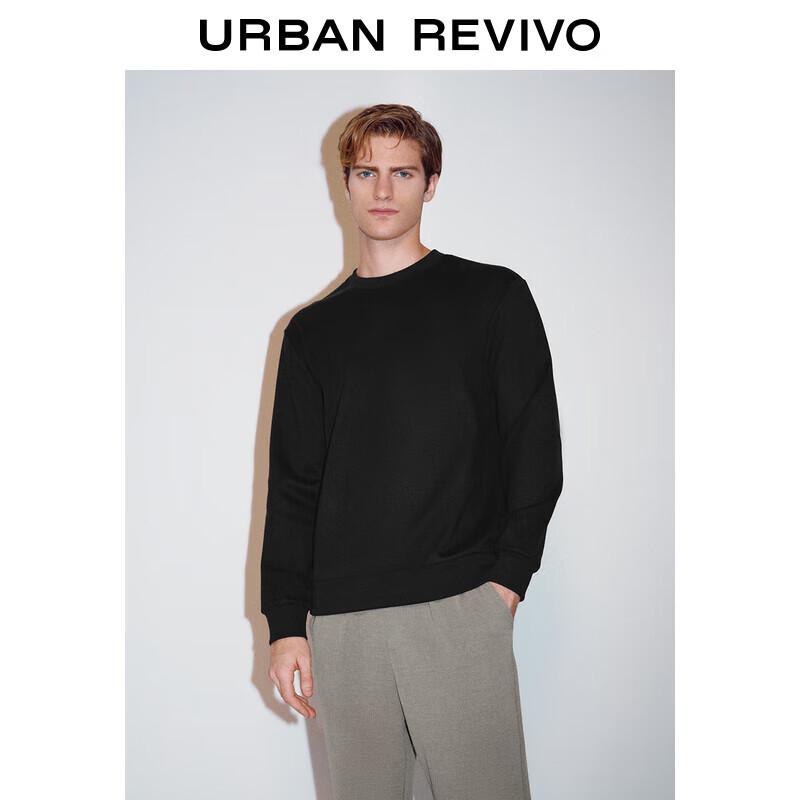 

UR 2024 Winter Men s Casual Crew Neck Drop Shoulder Sweatshirt UMM440033 XS