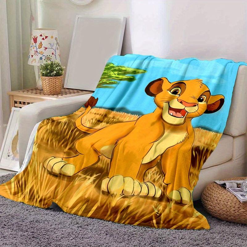 1pc. Cartoon Lion King Blanket, Soft and Warm Home Decor for All Seasons, Perfect Gift for Friends and Family, Seasonal Throw Blankets for Couch, Bed,