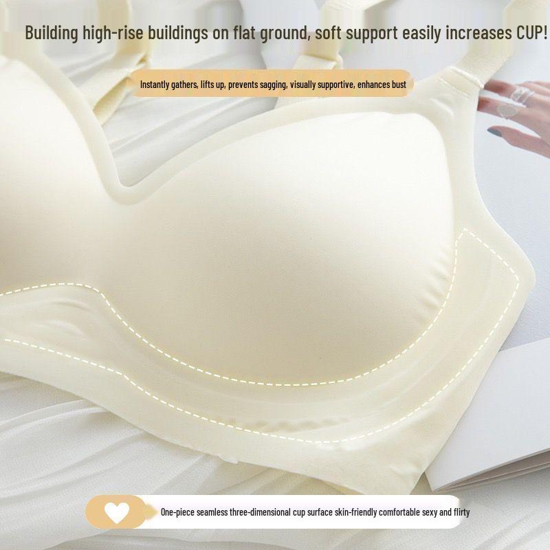 Cartoon Push-Up Wireless Bra for Small Busts with Side Support