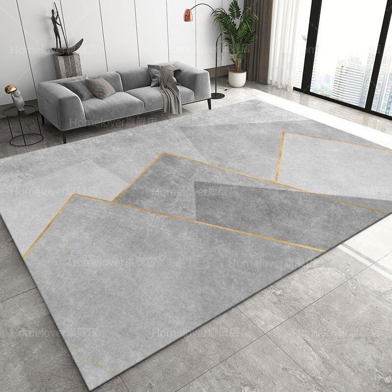 Deluxe Grey Carpet Living Room Decoration Home Bedroom Carpet Lounge Rug Entrance Door Mat Foot Area Rug Large Nordic Style
