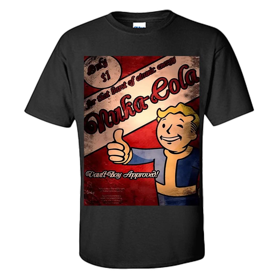 Fallout T Shirt Fall out 4 Nuka Cola Vault Boy Approved Shirt S-XXXL L
