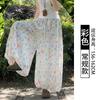 Color Bud Culottes Women's Summer Thin New Small Lantern Loose Casual Ice Silk Wide-leg Pants