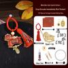Handmade Year of the Horse Brocade Keychain Ornament