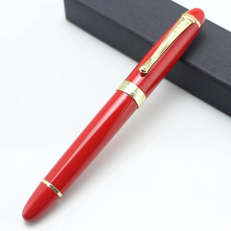 JINHAO X450 Luxus-Füllfederhalter Schwarz mit Goldener 18kgp Breiter Feder 22 Farben und Tinte Geschenkstifte